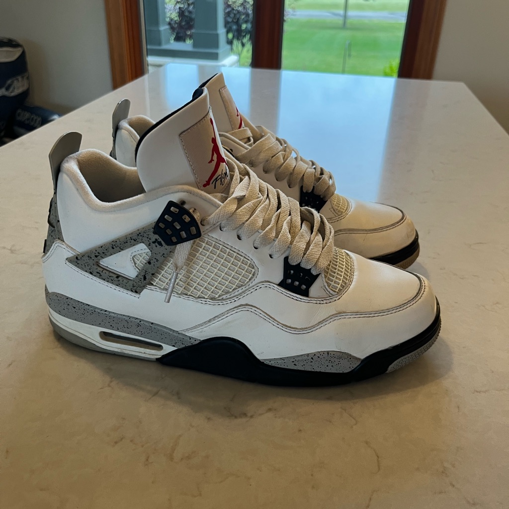 Air Jordan 4 White Cement